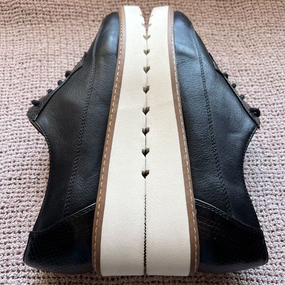 Naturalizer Emme Black Faux Leather & Snake Skin Accent Lace Up Oxford Shoes 8 M - Picture 14 of 16